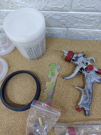 Pistola de Pintura HVLP con 4 Boquillas