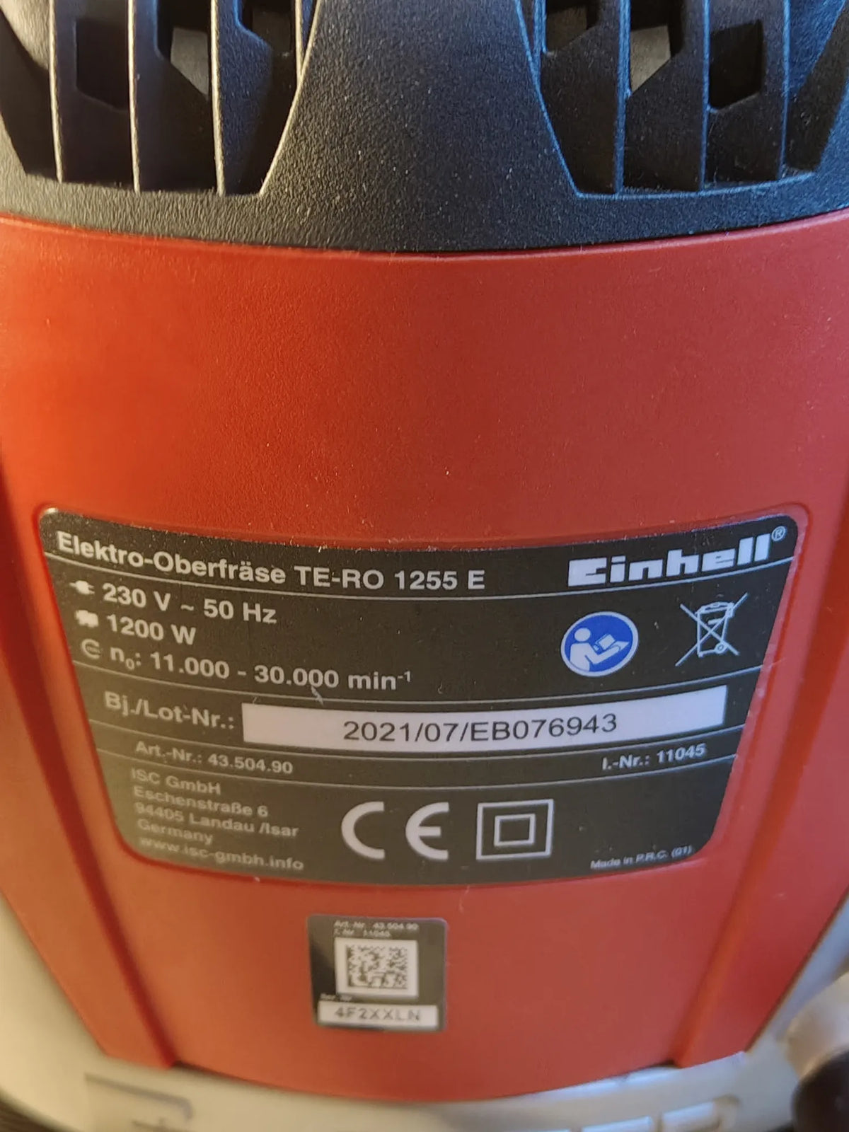 Fresadora 1200 W Einhell