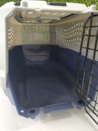 Transportín de 2 puertas azul - Amazon Basics