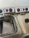 Freidora eléctrica de doble cuba
