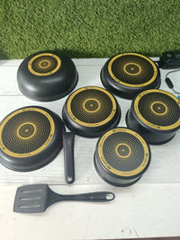 Juego de 3 Sartenes 22/24/26 cm + 2 Cazos 16/18 cm