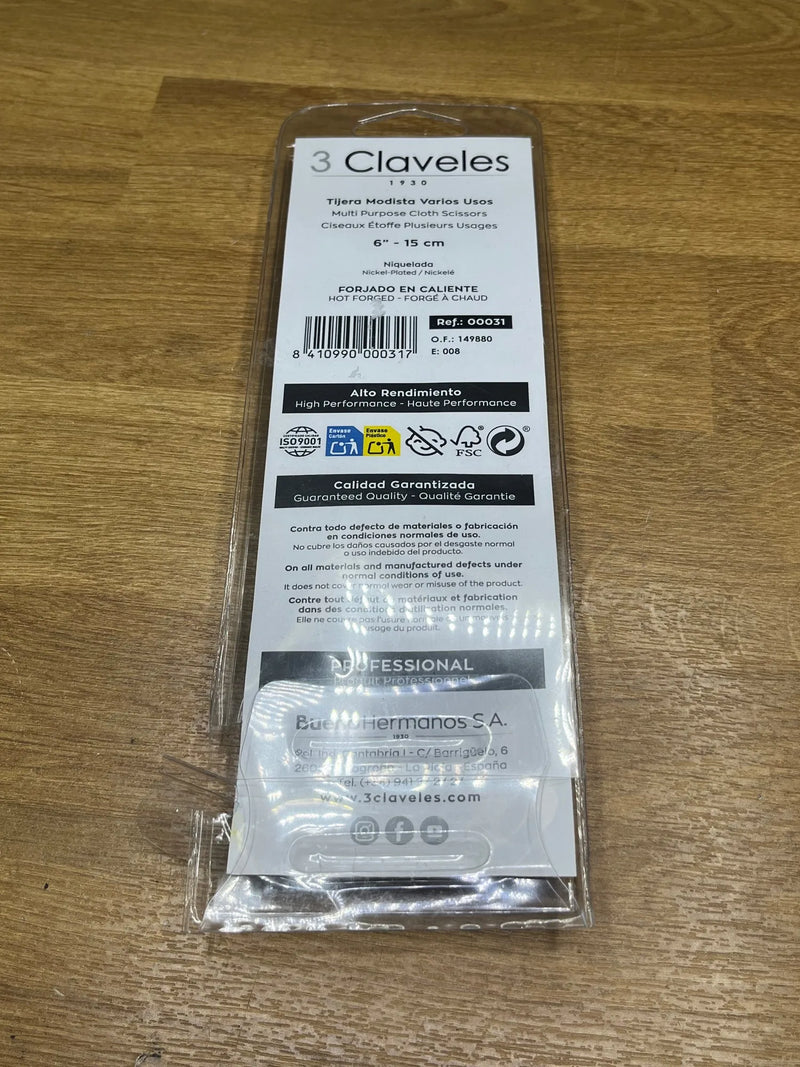 Tijeras Modista 3 Claveles