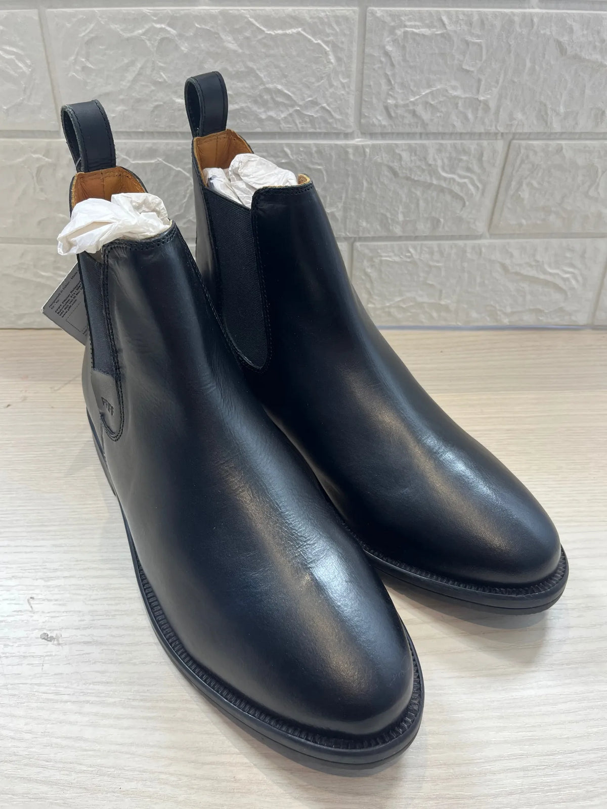 Botines Jodhpur de cuero negro PFIFF