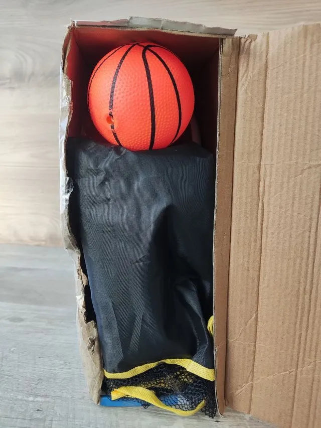 Canasta baloncesto con recogepelotas