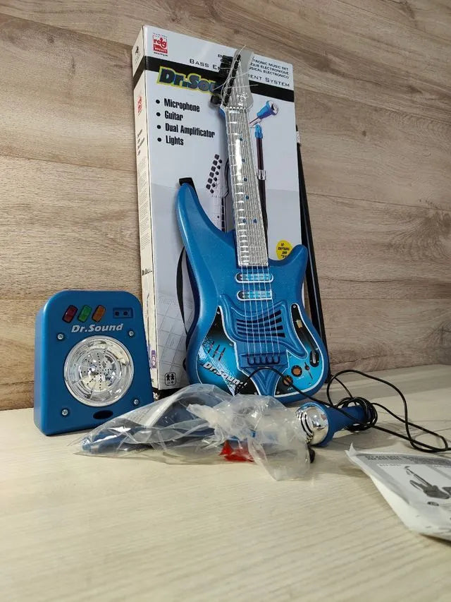 REIG- Set con Guitarra, Micrófono y Bafle