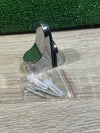 8 Piezas Soporte Estante Cristal Ajustable QWORK