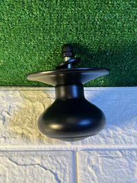 Pomo fijo para puerta entrada negro