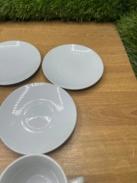 Set de 6 Tazas Con Plato Quid