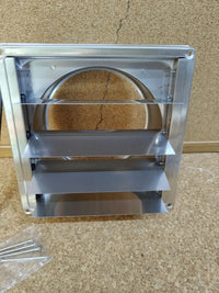 Rejilla de ventilación de acero inoxidable, 150 mm