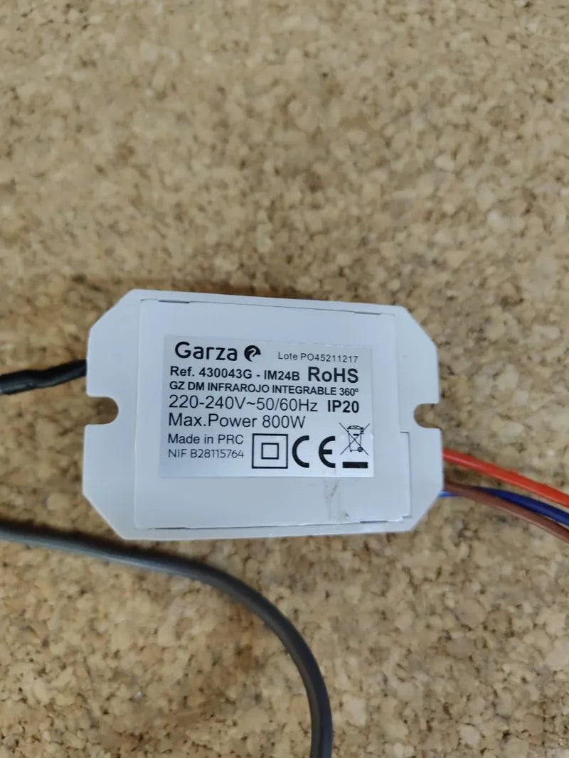 Detector de Movimiento Infrarrojo Integrable 360
