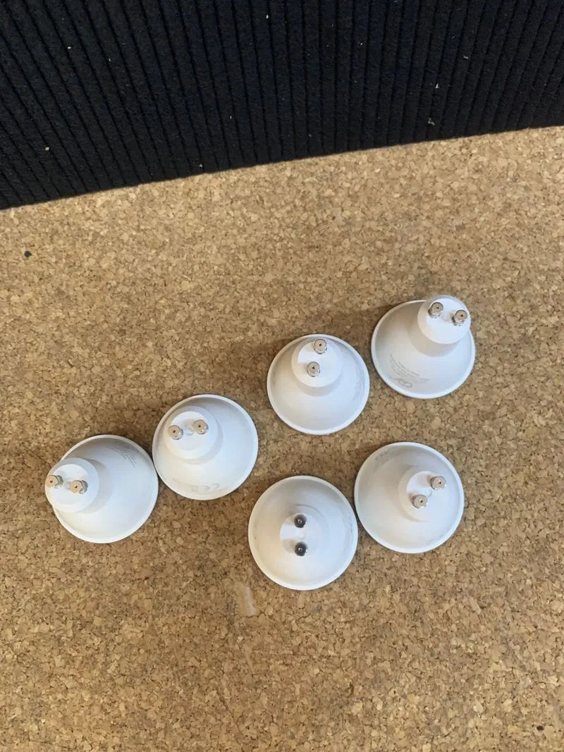 Bombilla LED GU10 6W 450LM 2700K Blanco Pack 6