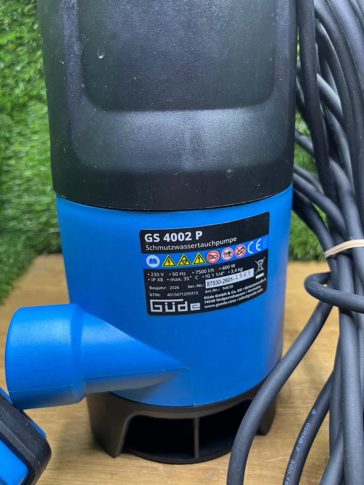 Bomba sumergible para aguas residuales Güde