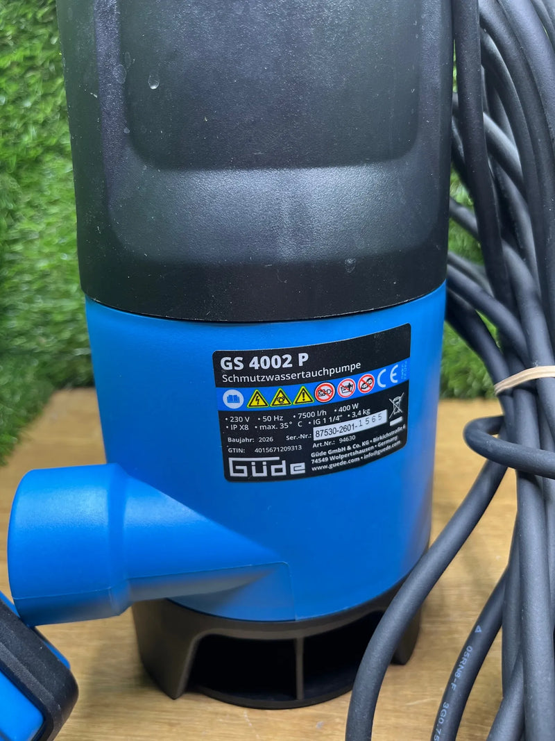 Bomba sumergible para aguas residuales Güde