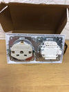 Interruptor doble con base schuko