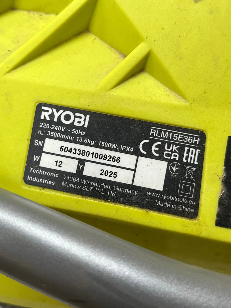 Cortacésped Eléctrico 1500 W de 36cm RYOBI