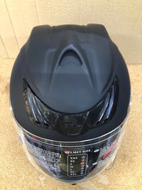 Casco de moto negro integral