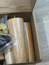 Juego de 4 patas de madera maciza