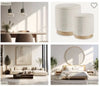 Set 2 taburetes con almacenamiento
