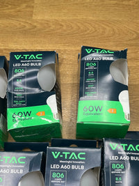 8 Bombillas LED E27-8,5W V-TAC