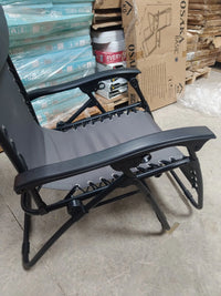 Tumbona con reposabrazos plegable