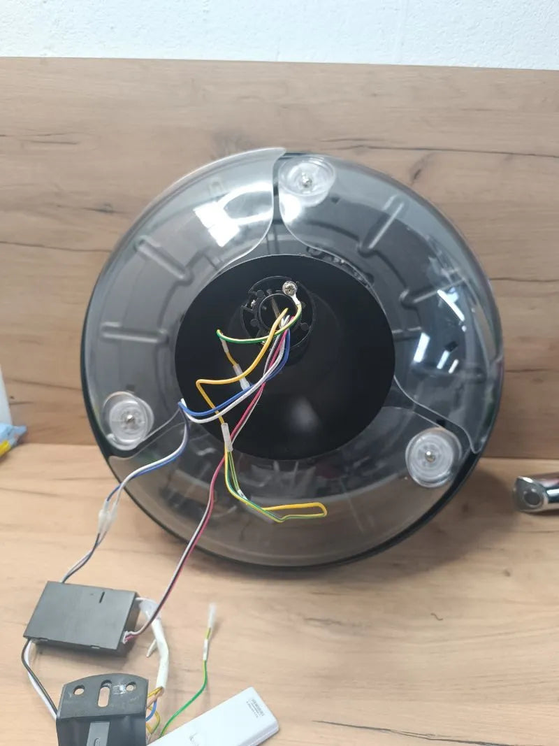Ventilador de Techo con Aspas Retráctites y Lámpar