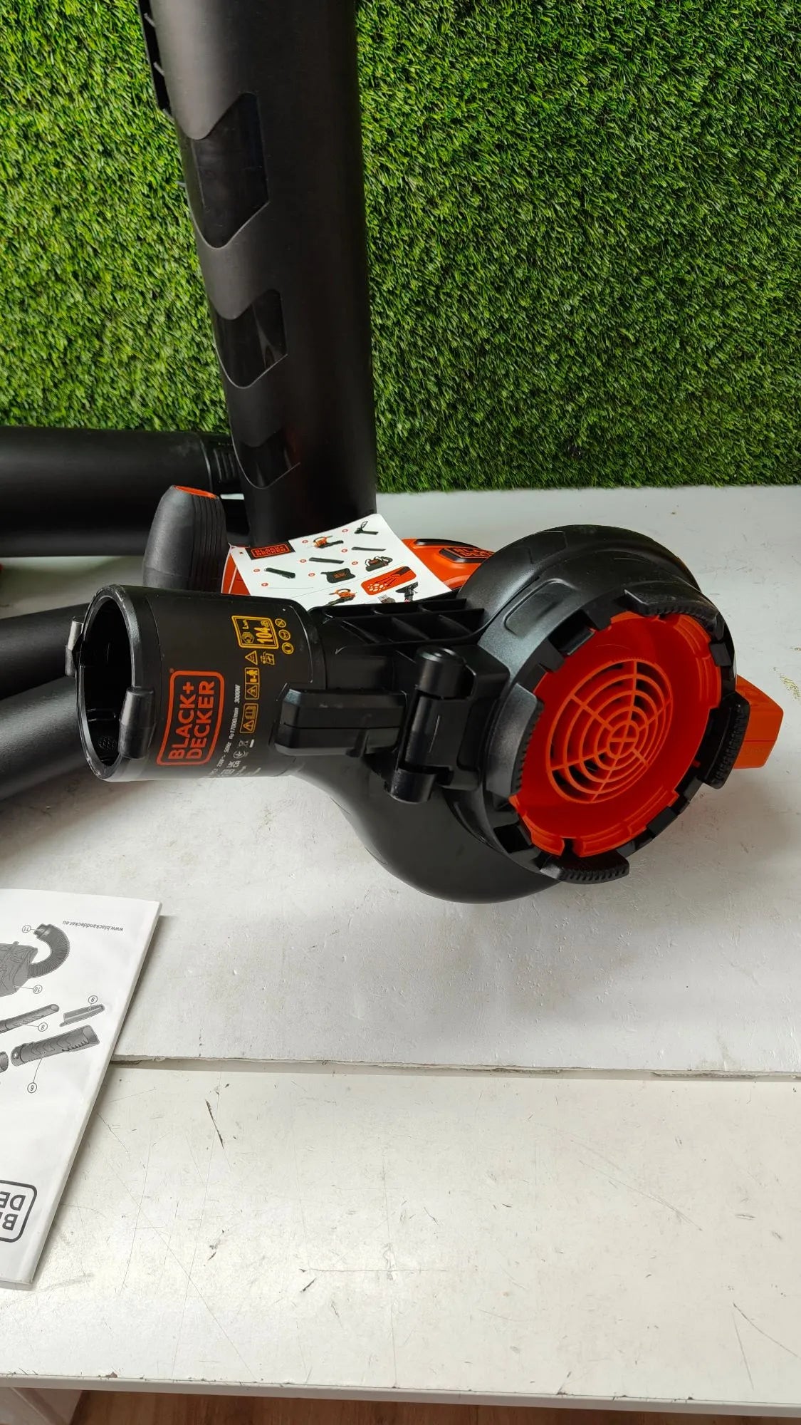 Soplador de Hojas de 3000W, aspiradora y trituradora