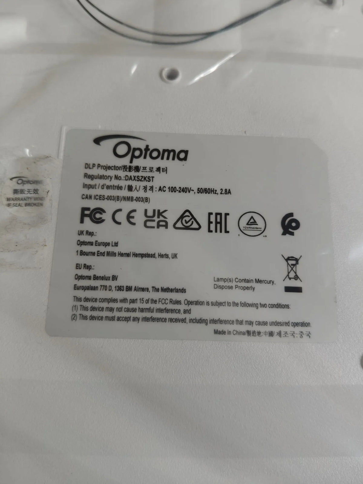 Proyector 4000 Lumenes - OPTOMA GT500XR
