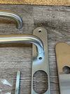 Juego de tiradores de acero inoxidable para puerta Bricard
