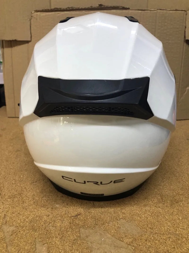 Casco de moto CURVE blanco