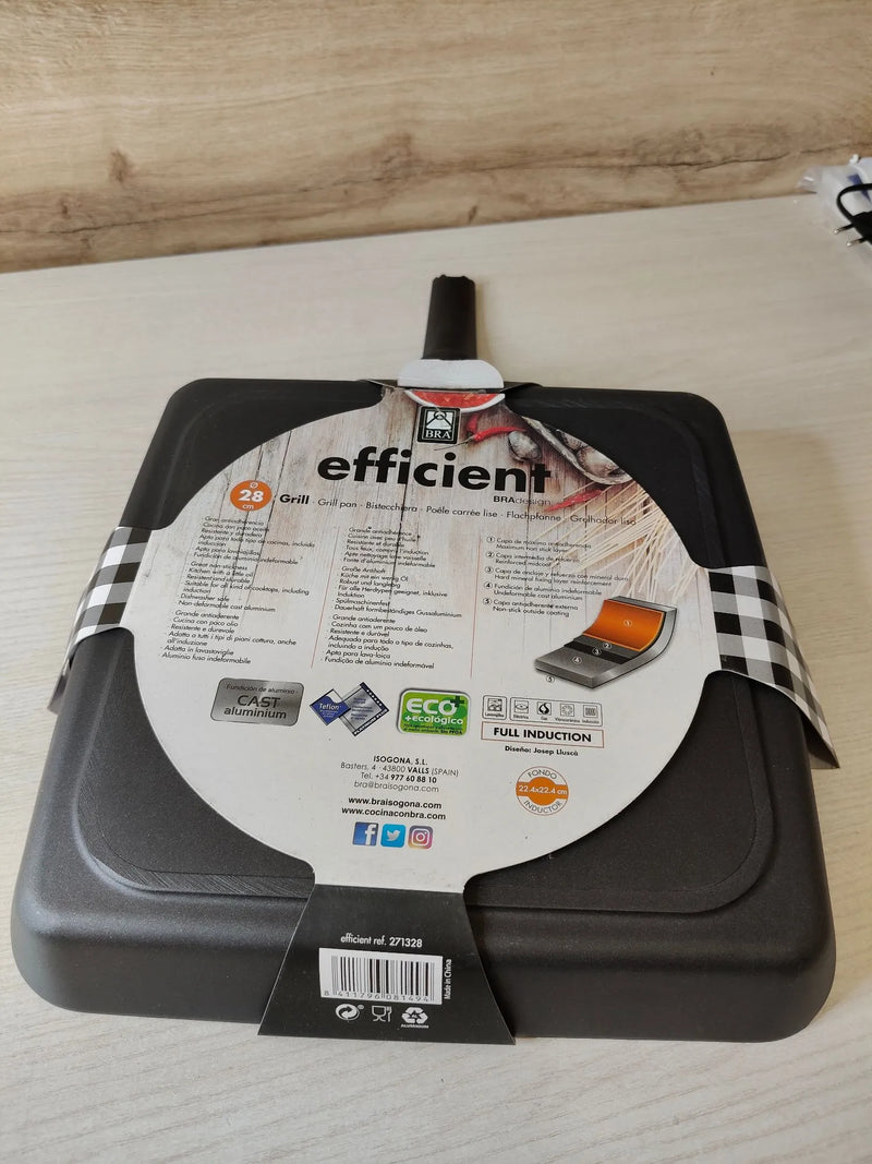 Grill asador liso, 28 cm - BRA