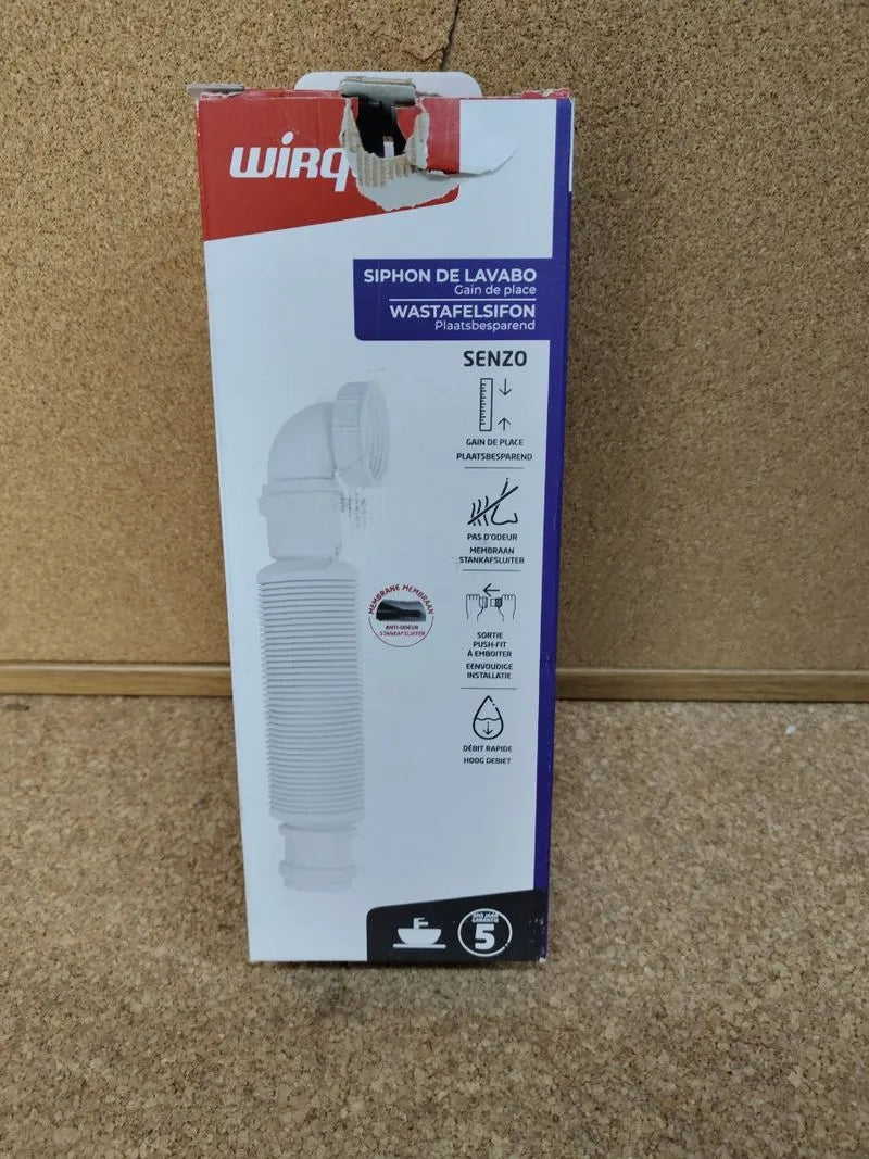 Desagüe de lavabo de 32 mm de diámetro sin sifón