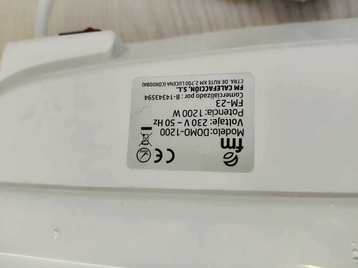 Radiador F.M. DOMO1200 EMISOR TERMICO