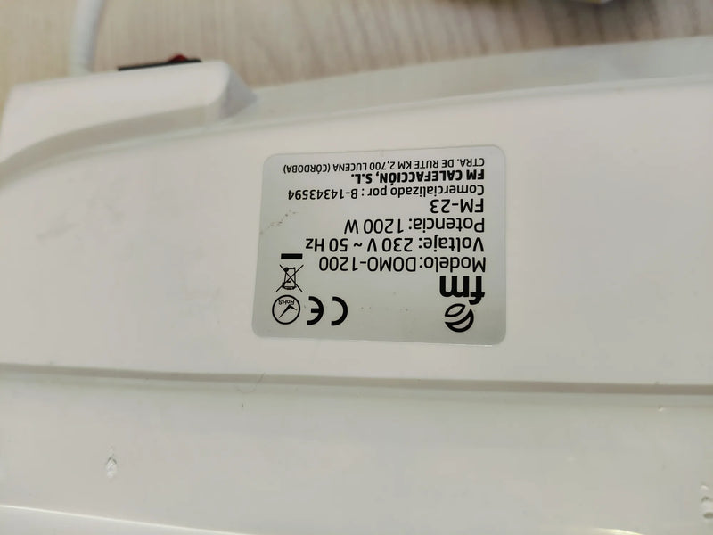 Radiador F.M. DOMO1200 EMISOR TERMICO