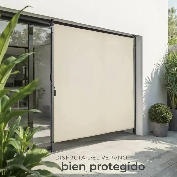 Toldo de pinza para exterior color beige