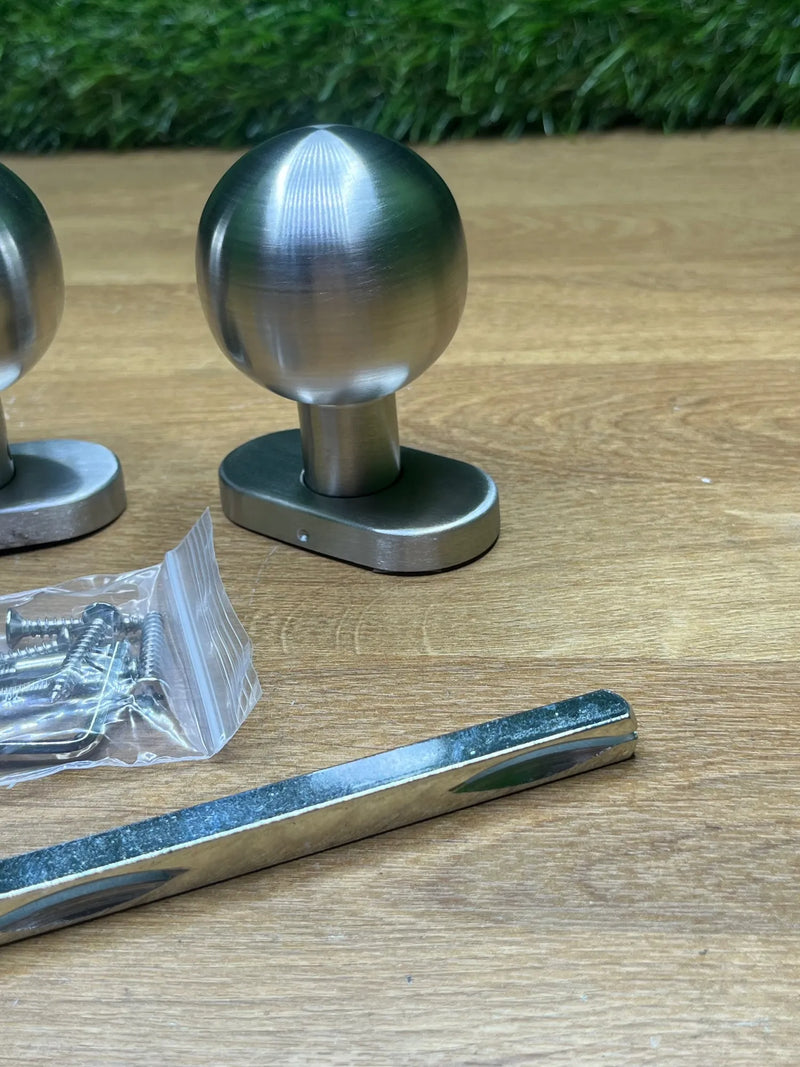 Juego de Pomos Fijos Redondos para Puertas Amig