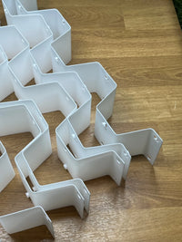 Separadores de cajones de plástico blanco
