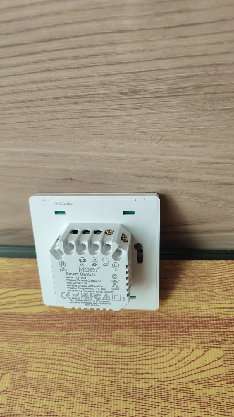 Interruptor de luz inteligente No requiere cable neutro