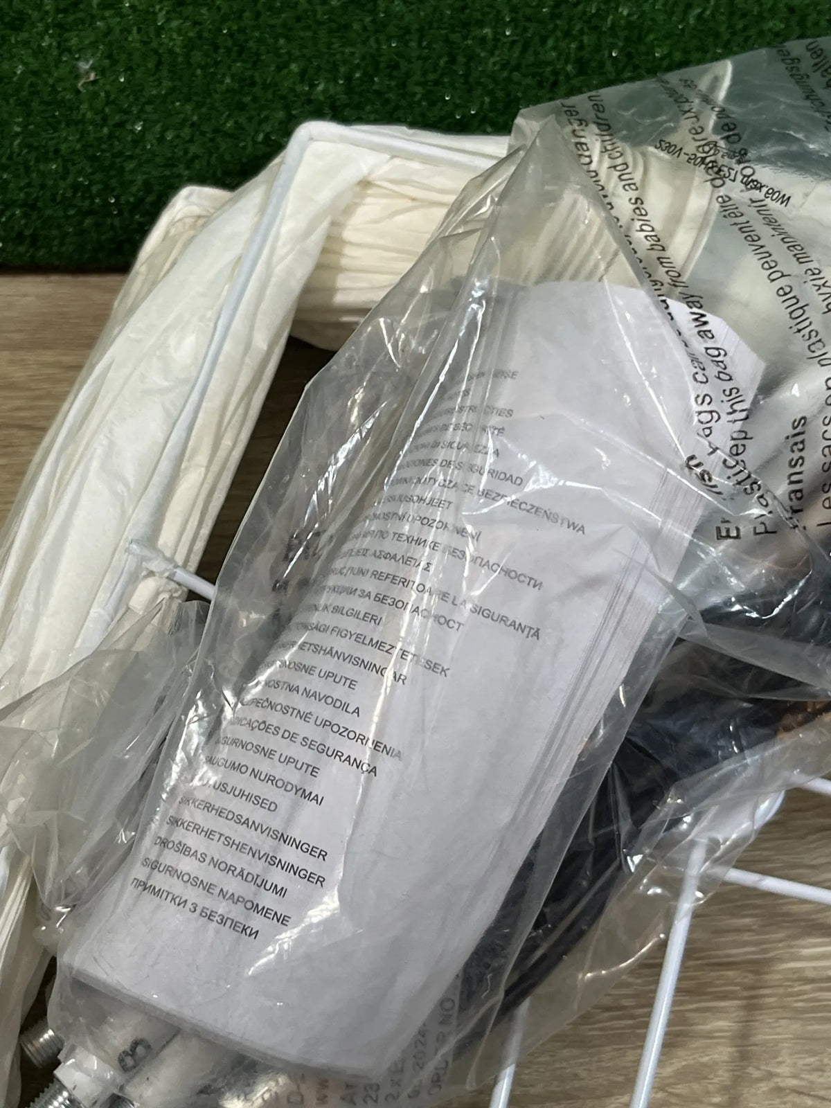 Lampara Pie de Papel con Interruptor