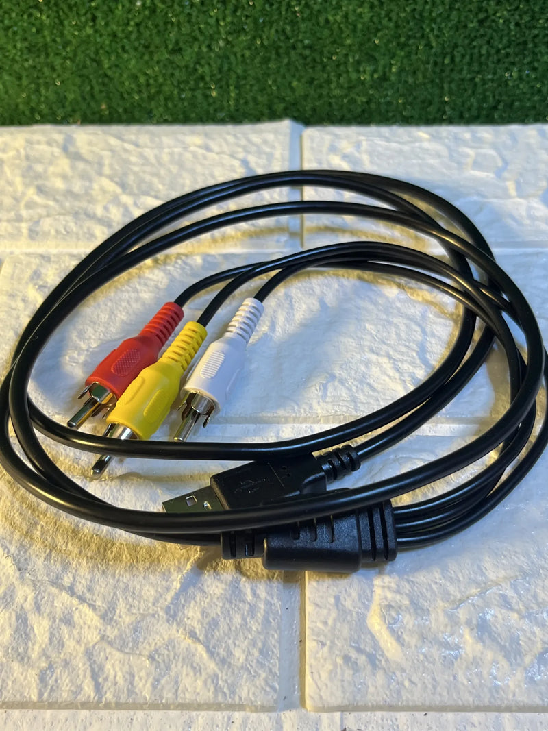 Cable USB macho a 3 RCA macho