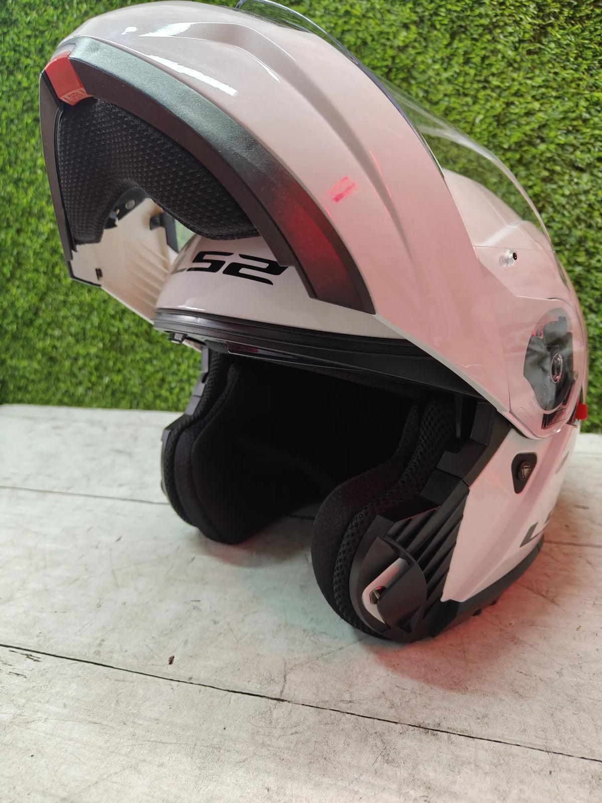 Casco de moto modular blanco XXL - LS2