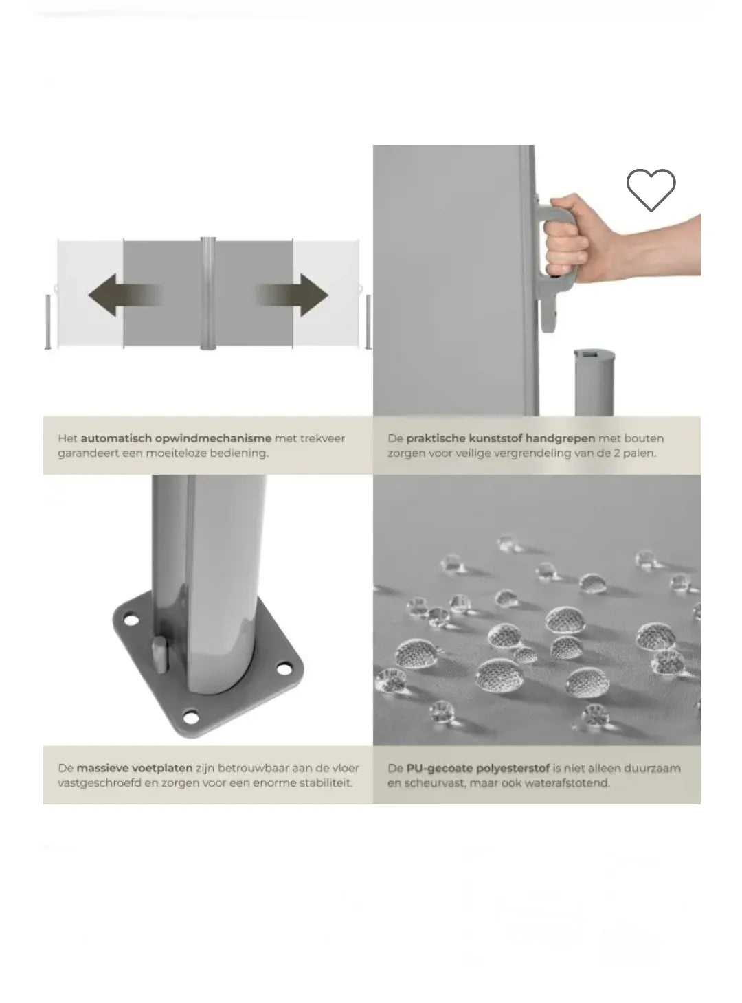 Toldo de aluminio de doble cara