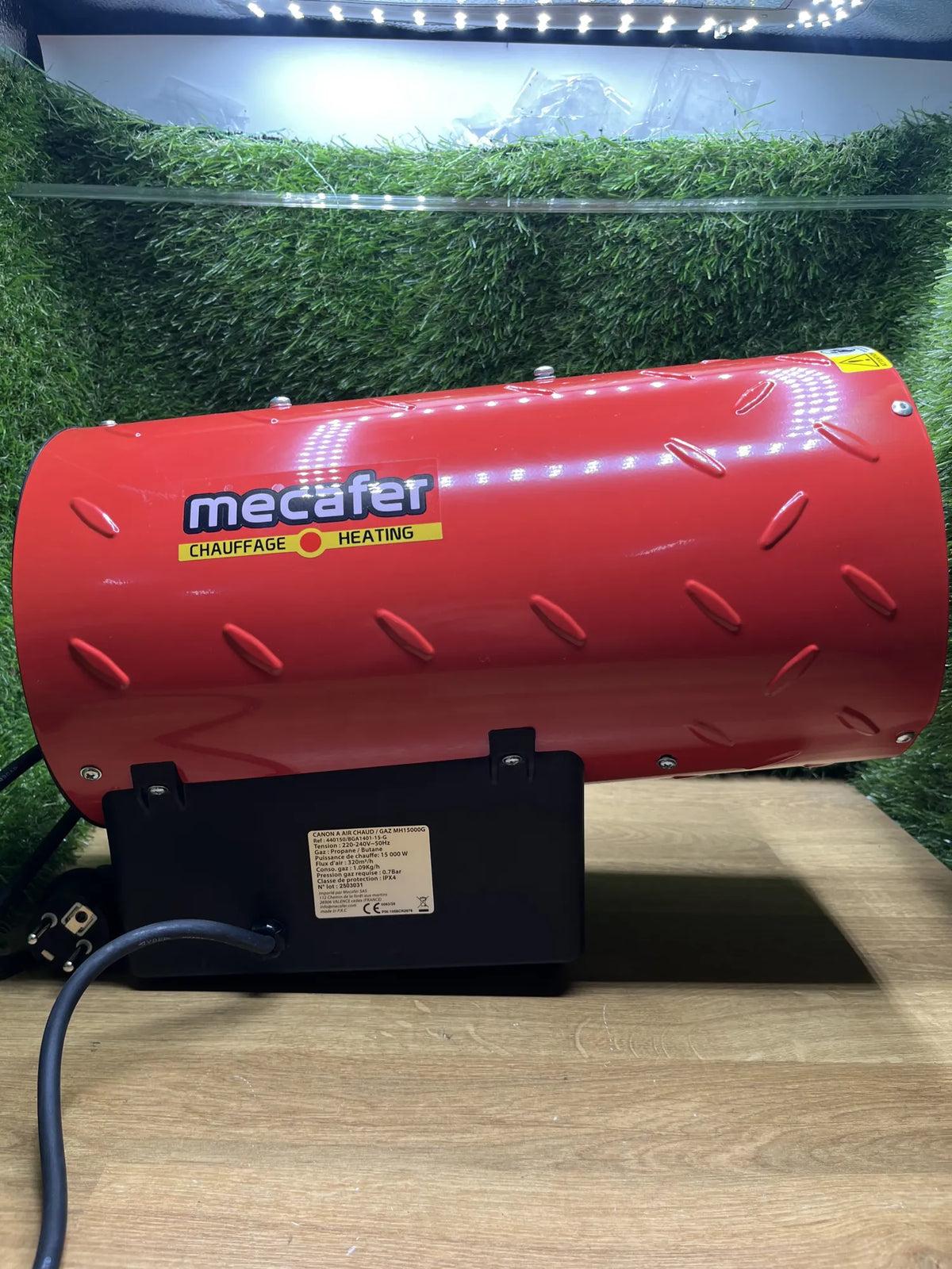 Cañón de aire caliente gas Mecafer