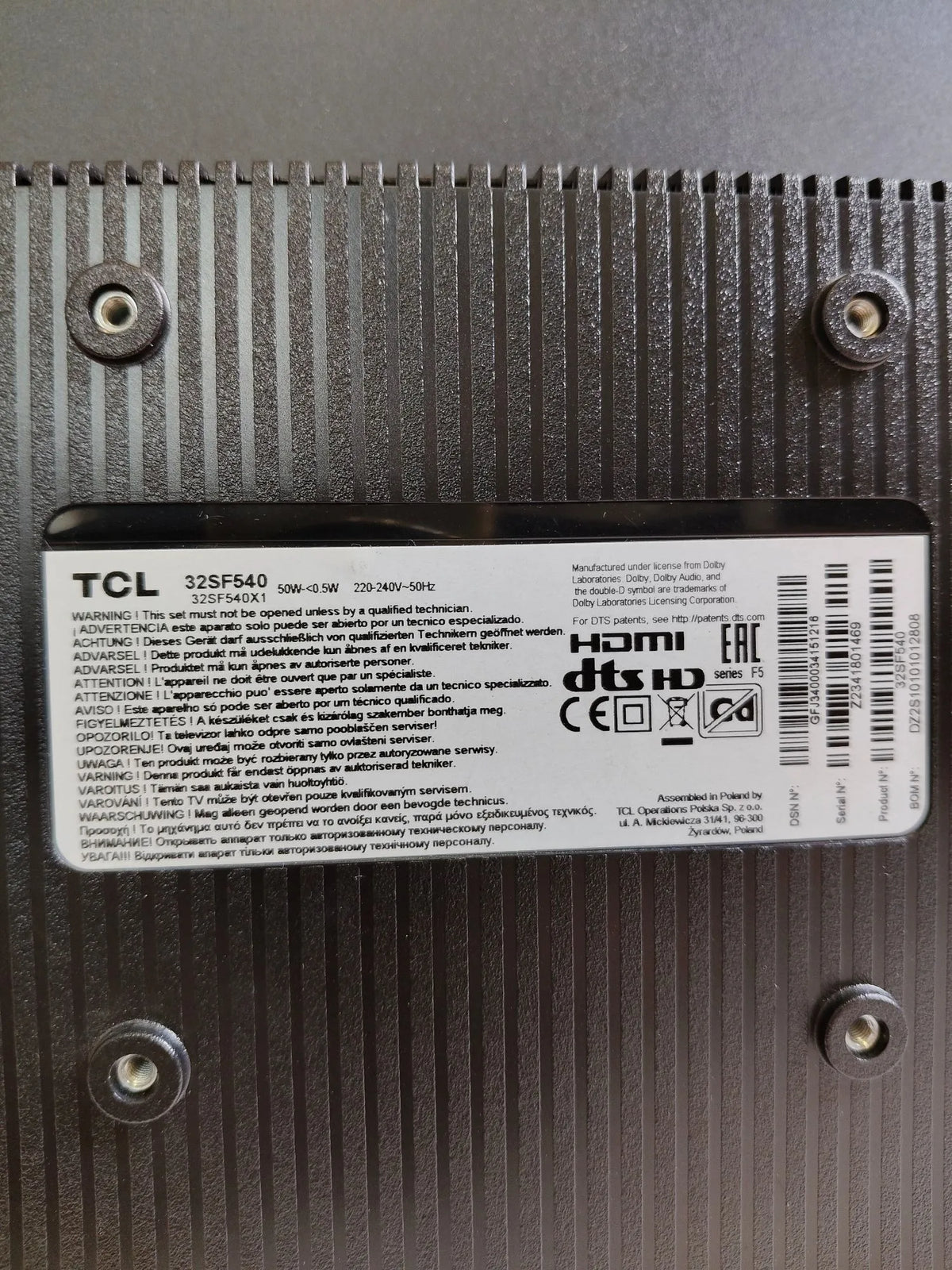 TV TCL 43Pulgadas