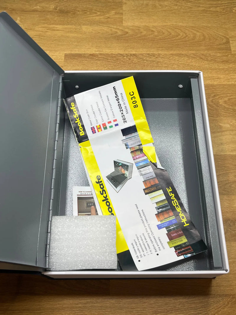 Caja Fuerte para Libros con Cerradura