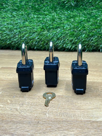 Candado de acero laminado con llave Master Lock