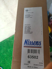 NISSENS 63502 Radiador Refrigeración Motor
