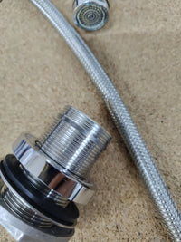 Grifo de cocina caño flexible ibergrif gris