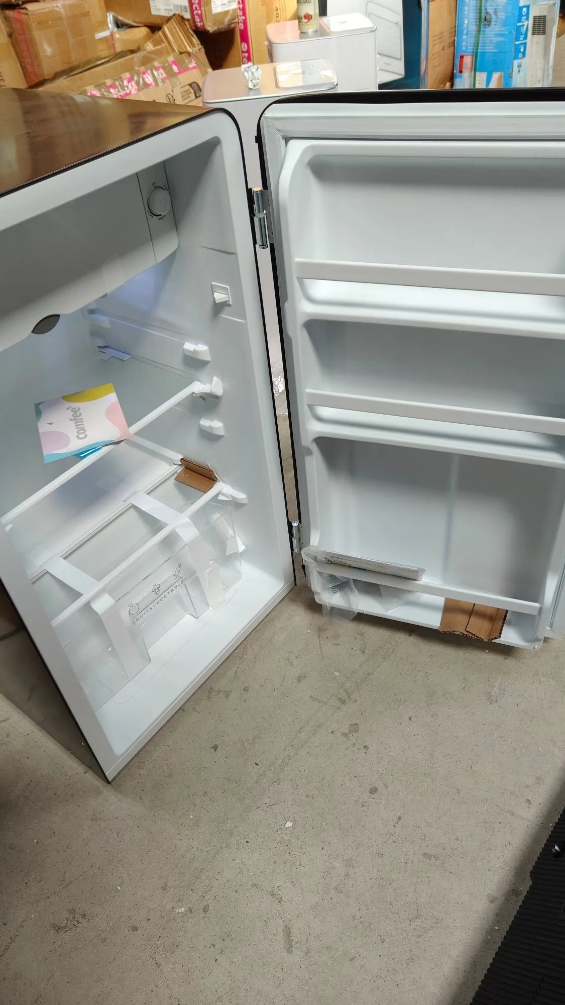 Refrigerador Bajo Encimera, 93L, Refrigerador Retro Independiente