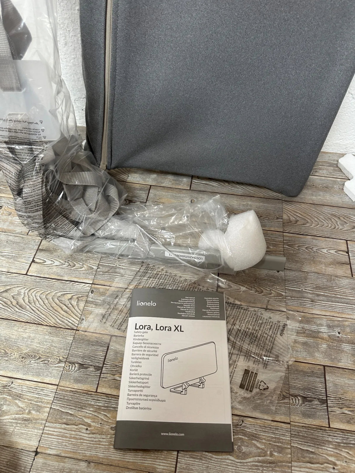 Barrera portátil para cama de bebe