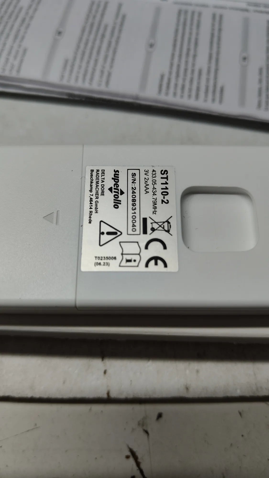 superrollo Motor de persiana Rm30MMB (SW60, 30 Nm)